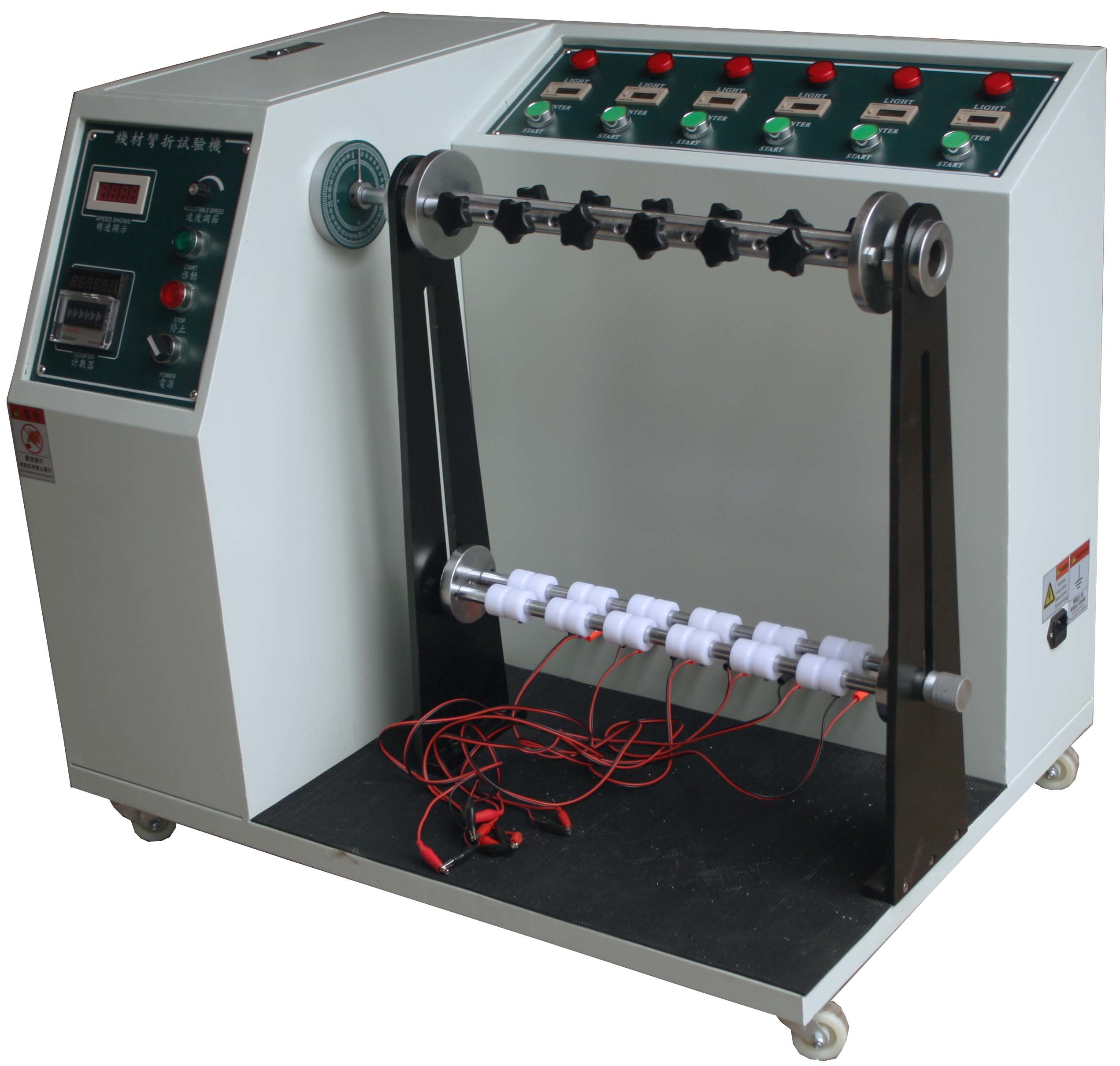 Prueba de resistencia de doblez automática de la máquina de prueba del cable de la cuenta ajustable