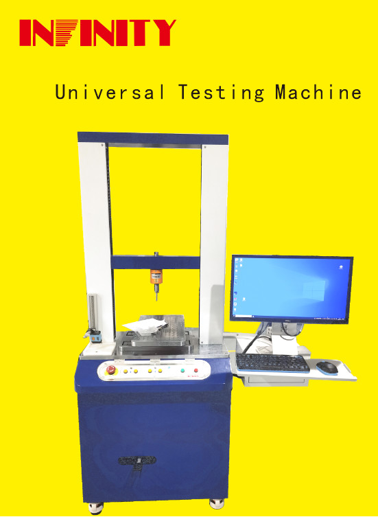 500Kg Valor de fuerza Sensor Capacidad Máquina de prueba universal 0-600mm Rango de prueba de viaje 420mm Ancho efectivo