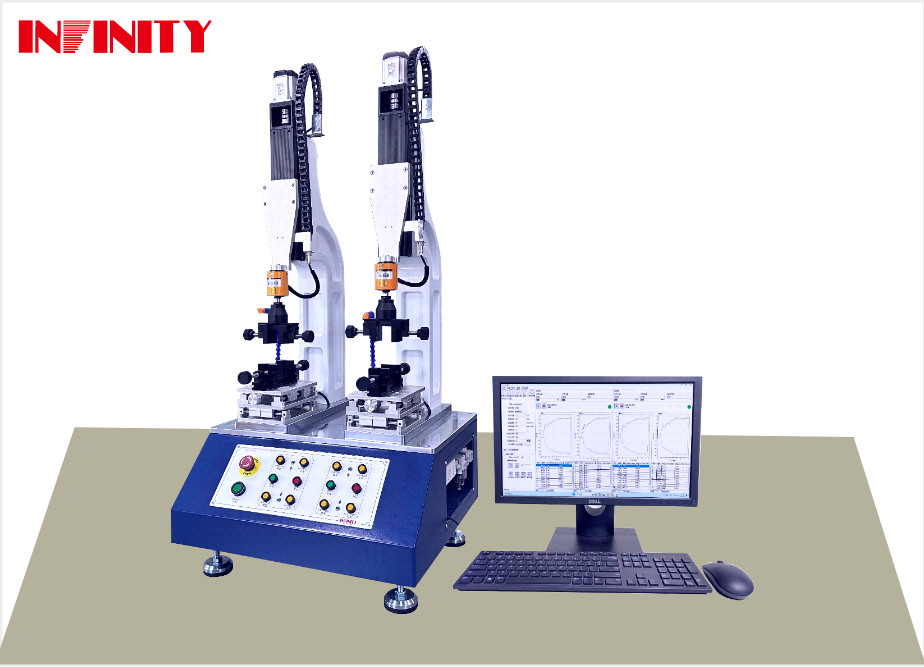 Máquina de prueba de fuerza de inserción y extracción de conectores de alta precisión de dos estaciones de prueba de fuerza de conexión y extracción