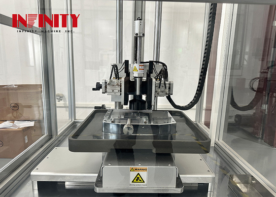 Máquina de prueba de impacto de 1140×1200×2700 mm con muelles de bolas de acero y abrazaderas de férula