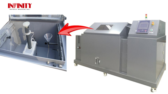 8 mm de espesor de la caja de la estructura de la sal Spray Niebla de la cámara de prueba con superposiciones anódicas