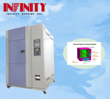 Variaciones de temperatura Cámara de ensayo de impacto en caliente y frío con compresor Bitzer semicompacto
