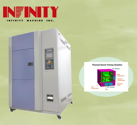 500x400x400 mm Tamaño de la cámara interna Cámara de ensayo de impacto de temperatura programable con condensador refrigerado por aire