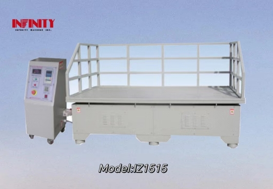 IZ1515 Tester de vibración de transporte simulado de trabajo pesado con autociclos de círculo excéntrico y 0-999.99 horas Tiempo de prueba