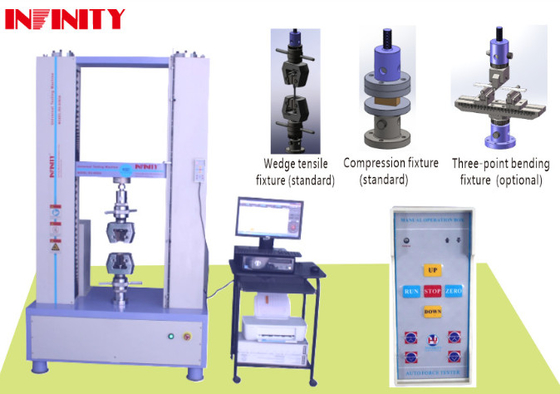 Máquina de ensayo de tracción universal controlada por servo de alta precisión Precisión de carga ± 0,25% Unidad conmutable a N