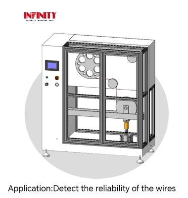 Diámetro de muestra de 1-3 mm y máquina de prueba de resistencia del alambre ajustable de 0-180 ° con peso del equipo de 280 kg
