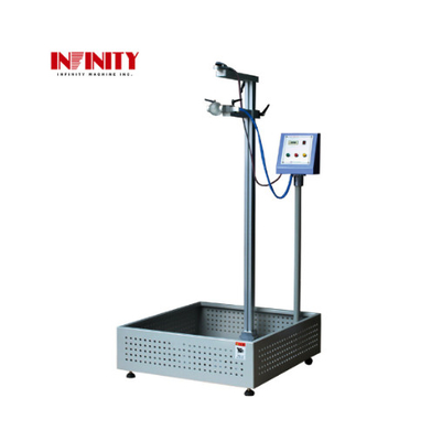 Máquina automática de la prueba de descenso de la bola de acero del probador del rasgón del peso del descenso de la confiabilidad de la presión de aire, probador del impacto del descenso de la bola de acero