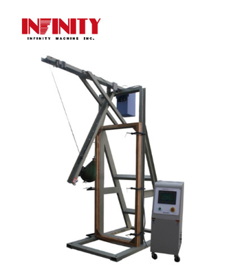 Máquina de prueba de impacto de péndulo de bola caída acristalamiento de seguridad en color gris