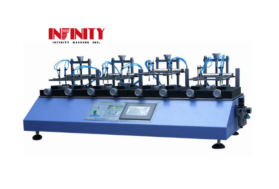 Máquina de prueba de vida útil de llave neumática 4 estaciones Botón Durabilidad Pulsación de llave Tester Pulsación de cilindro de aire Pneumático IEC60068-2-68