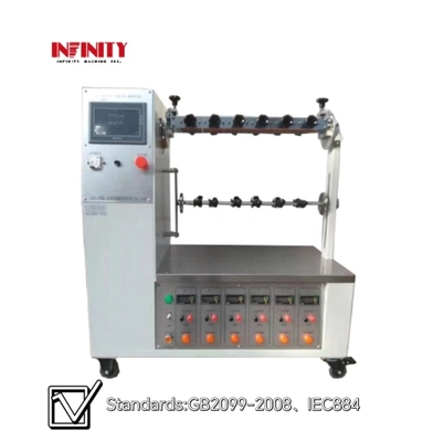 Velocidad de flexión 10 ~ 60c.p.m Máquina de prueba de durabilidad de flexión de enchufe ajustable