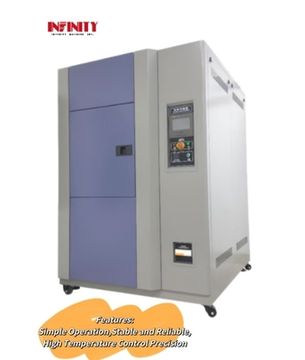 Cámara de ensayo de choque térmico programable de tipo tres cajas Rango de temperatura -55°C+150°C