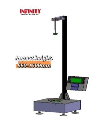 7 pulgadas HMI pantalla táctil LCD caída máquina de prueba de impacto de dardos para película de plástico