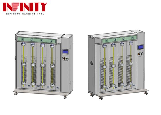 Robotic Cable Torsion Test Machine with 4 Stations, CRIA 0003.2-2016 Compliant and Adjustable Torsion Angle