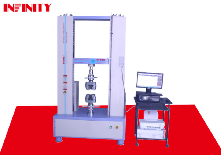 Máquina de ensayo de tracción universal de alta precisión de transmisión de tornillos de bolas con cinta adhesiva controlada por servo