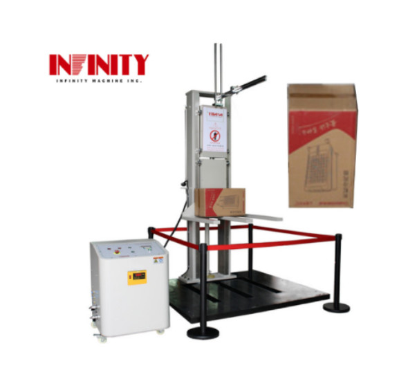 Máquina de prueba de caída cero de cartón para el contenedor de caja de embalaje Prueba de caída de altura cero Prueba de esquina lateral de borde