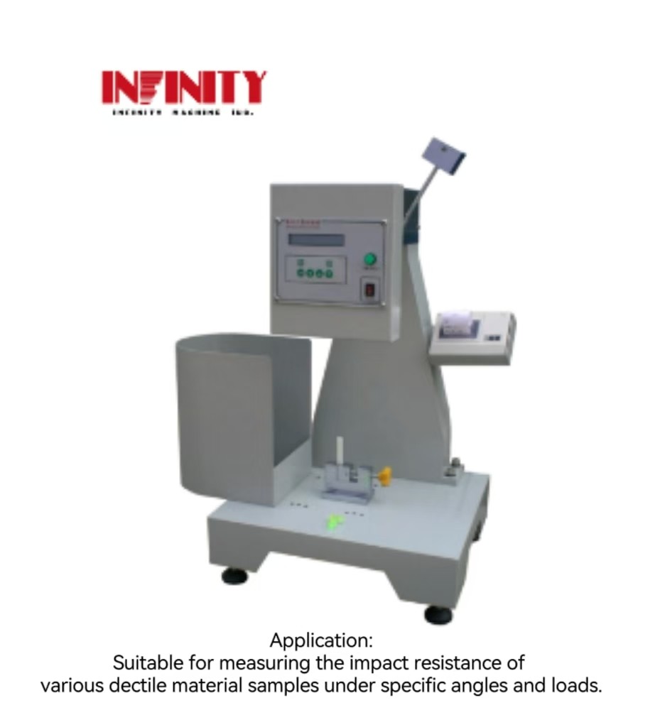 Máquina de ensayo de impacto digital IZOD para materiales dúctiles de la norma ISO 180 11J 22J