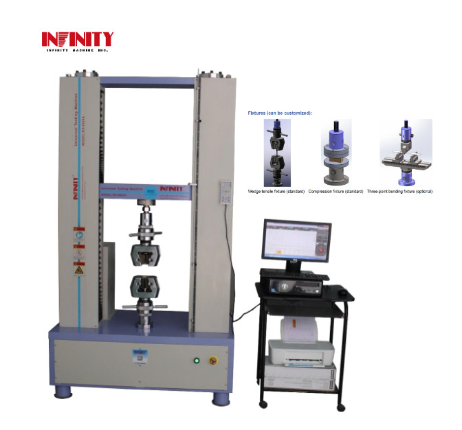 Máquina universal de ensayos de tracción multifunción con control por computadora para varillas metálicas 100KN UTM UTS