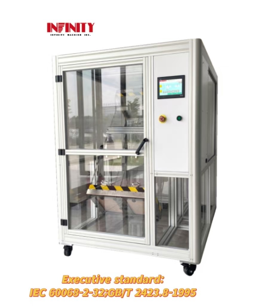 IEC 60068-2-32 Máquina de ensayo de caída de caídas de alta precisión Capacidad de carga máxima 5 kg