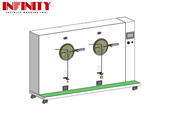 Máquina de prueba de ciclo flexible compatible con ISO 19642-2 con velocidad ajustable de 10~60 rpm y rango de ángulo de ±90° para cables automotrices