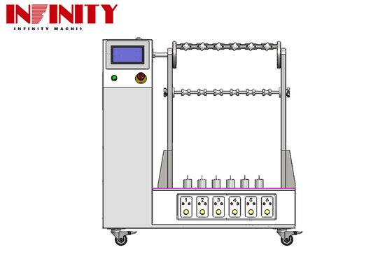 IEC 60884-1:2022 Máquina de ensayo estándar de flexión de cables flexibles con ángulo de flexión ajustable de 1 a 180°